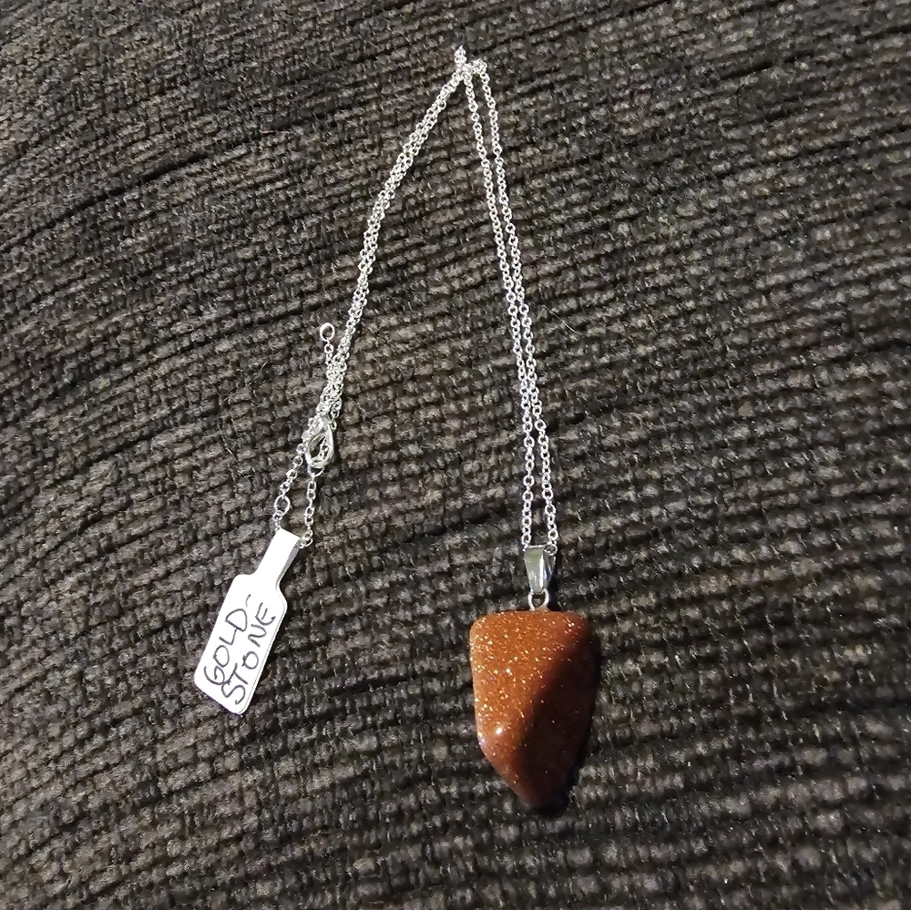Goldstone Crystal Necklace